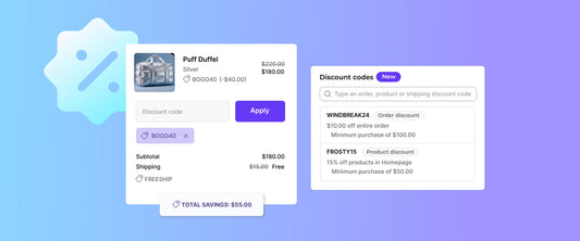 Shopify's Latest Discount Features